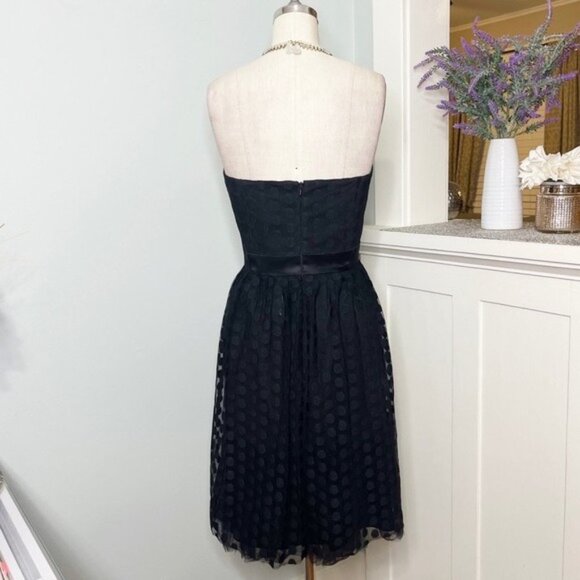 White House Black Market Polka Dot Tulle Strapless Fit & Flare Dress 8 NWT - Picture 6 of 11